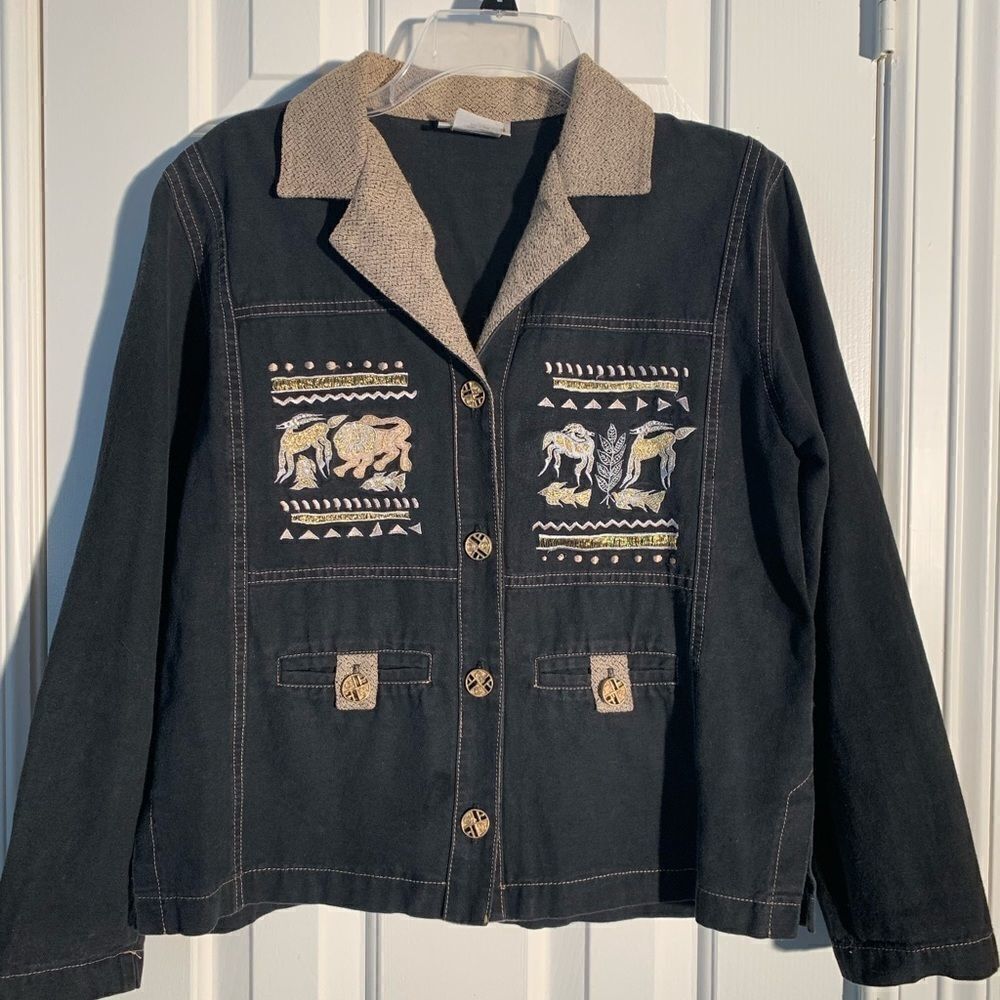 Vintage Saint Germain Paris Gold embroidered jacket